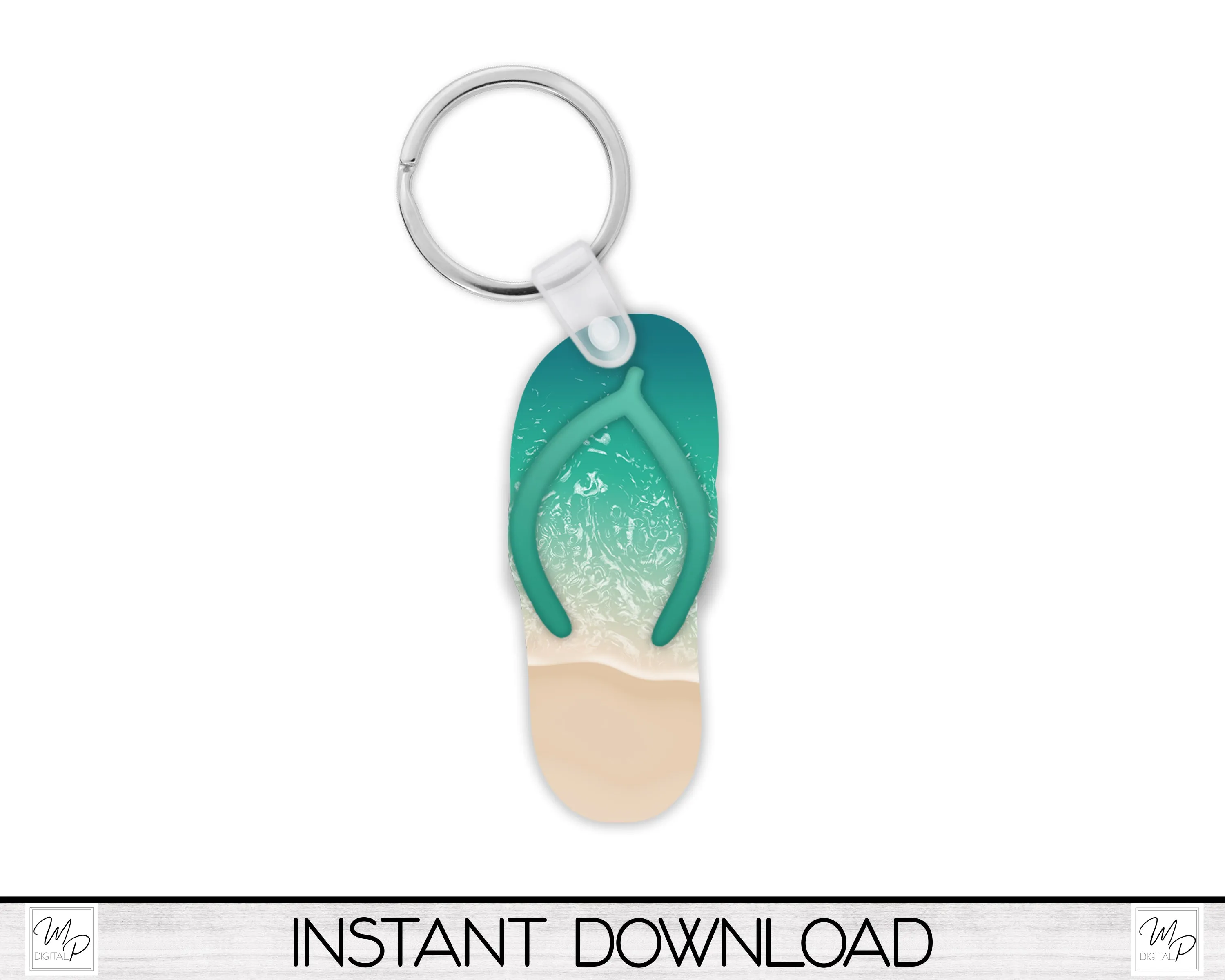 Flip Flop Earrings Bundle Sublimation PNG Design, Digital Download for Sublimation